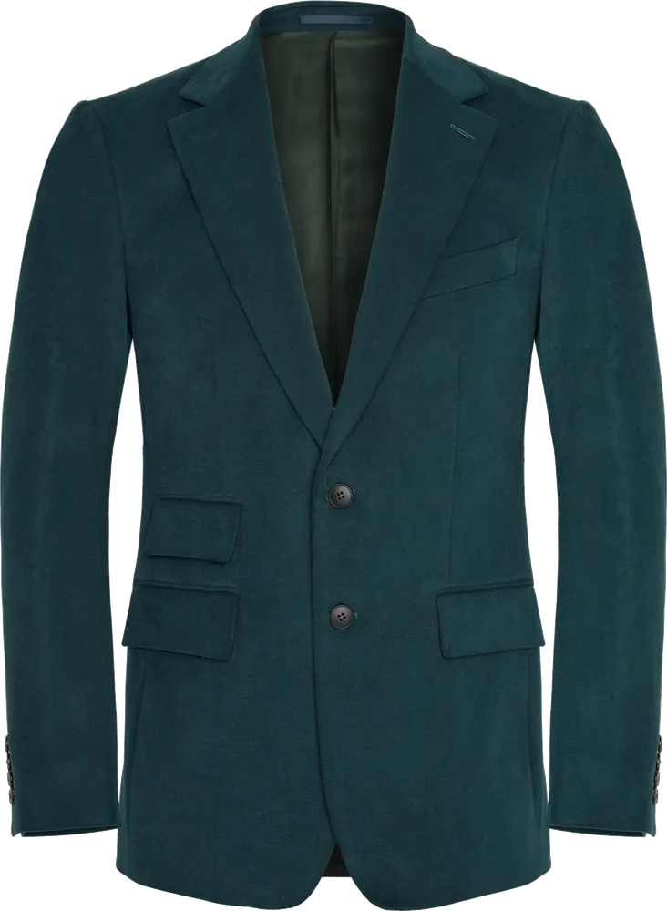 Mens teal blazer shot with ghost mannequin photography in London