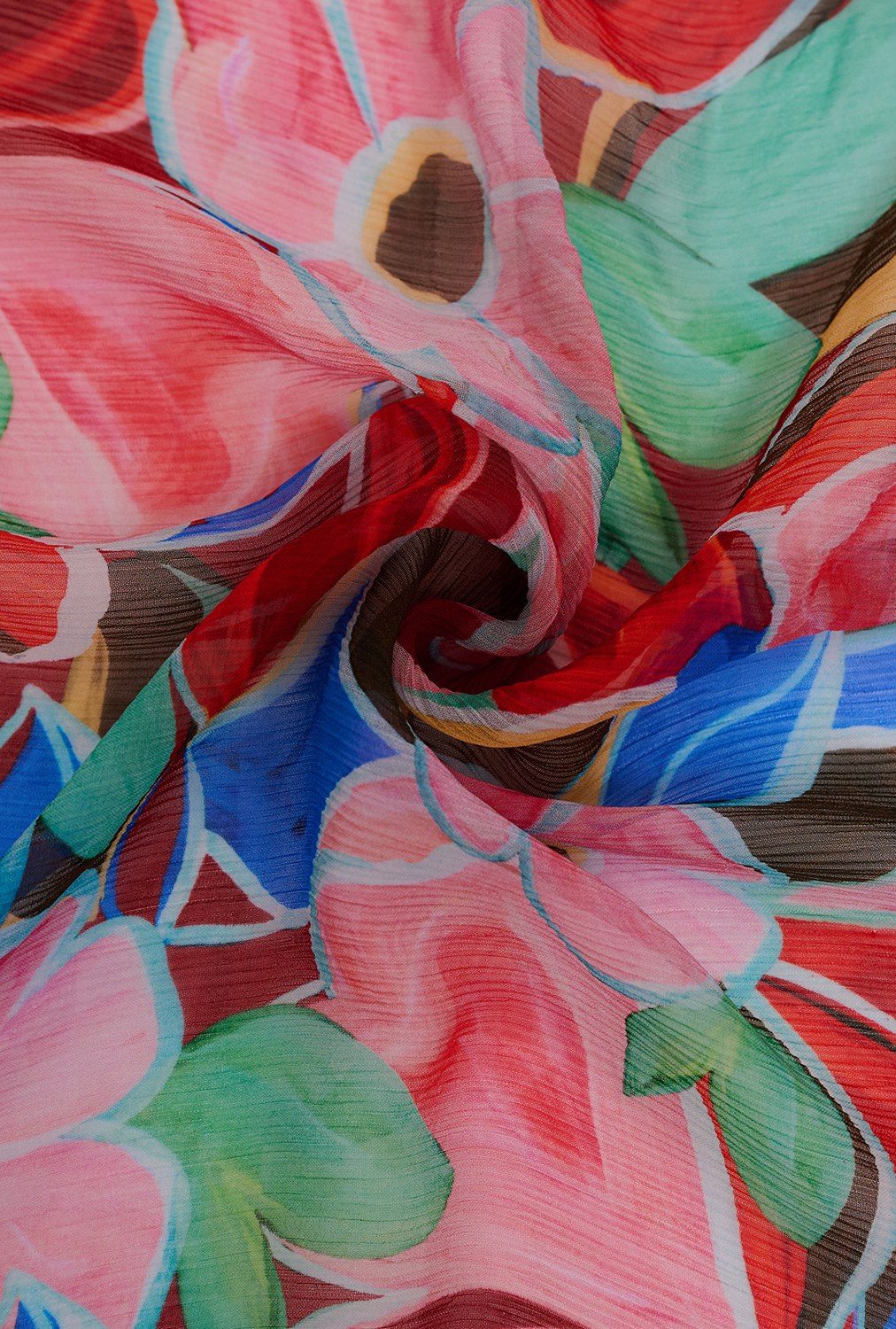 Retro bloom print sarong flat lay photography